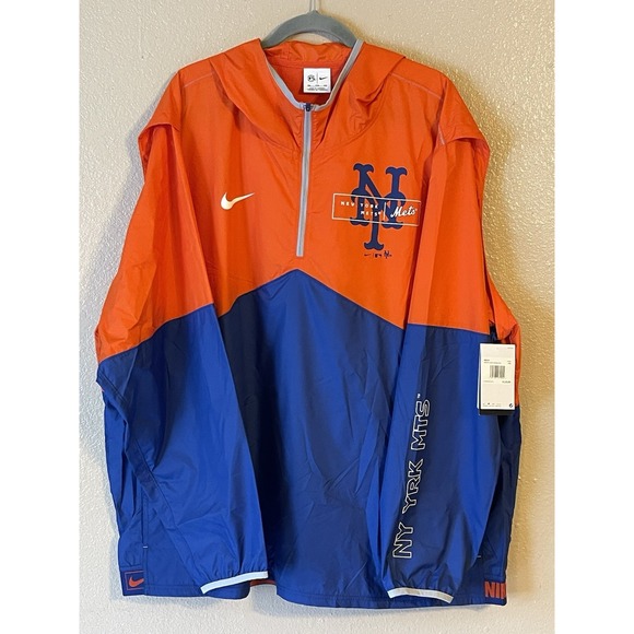 Nike Other - Men's 3XL NWT New York Mets Nike Overview Half Zip Hooded Jacket